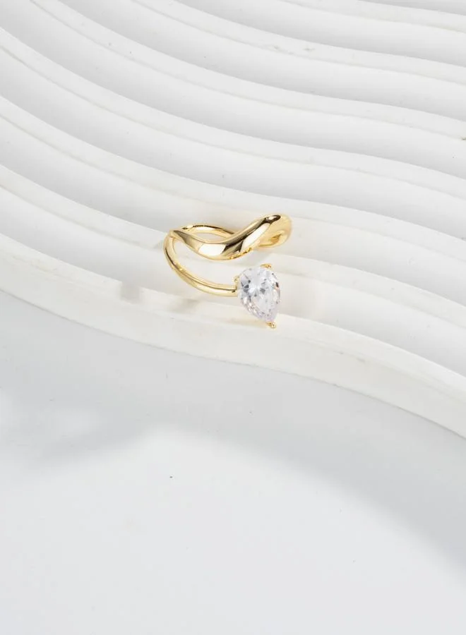 Take Two  Women Teardrop Rhinestone Ring for Women | Best Price UAE